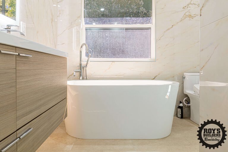 Bathroom remodel by Roy's Builders & Remodeling
