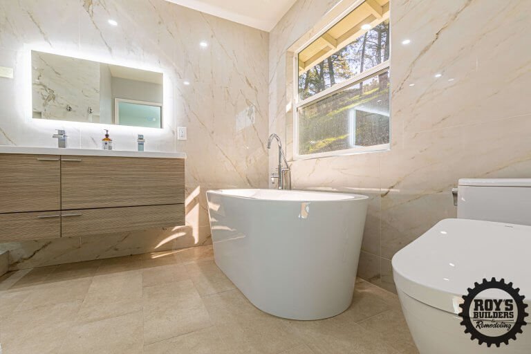 Bathroom remodel by Roy's Builders & Remodeling