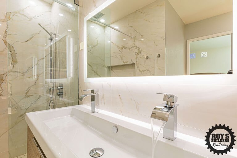 Bathroom remodel by Roy's Builders & Remodeling