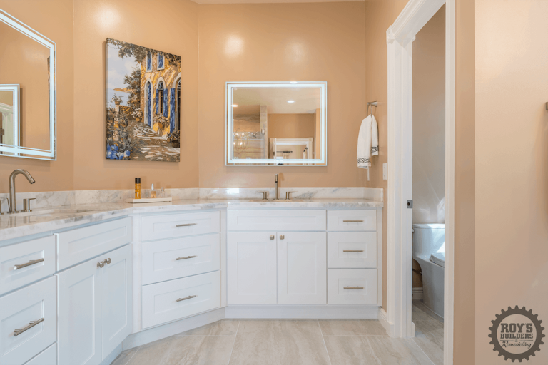 Bathroom remodel by Roy's Builders & Remodeling