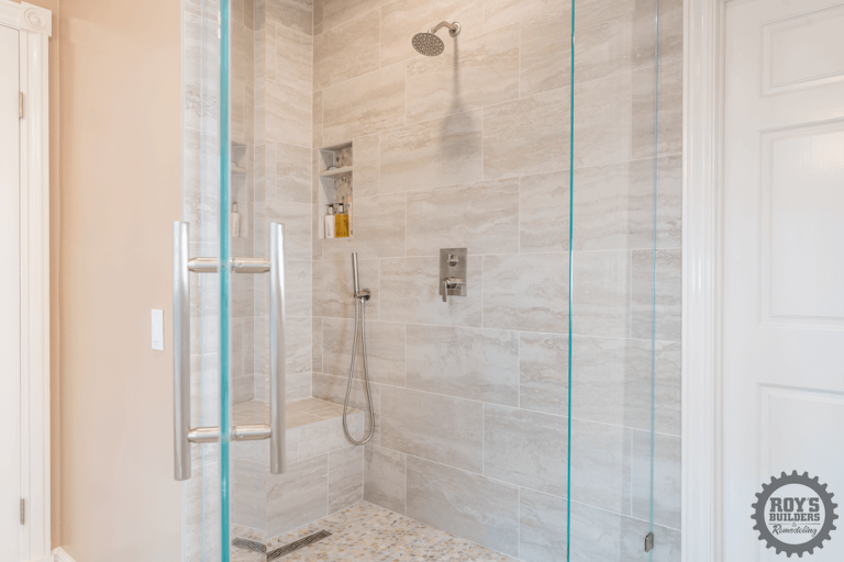 Bathroom remodel by Roy's Builders & Remodeling