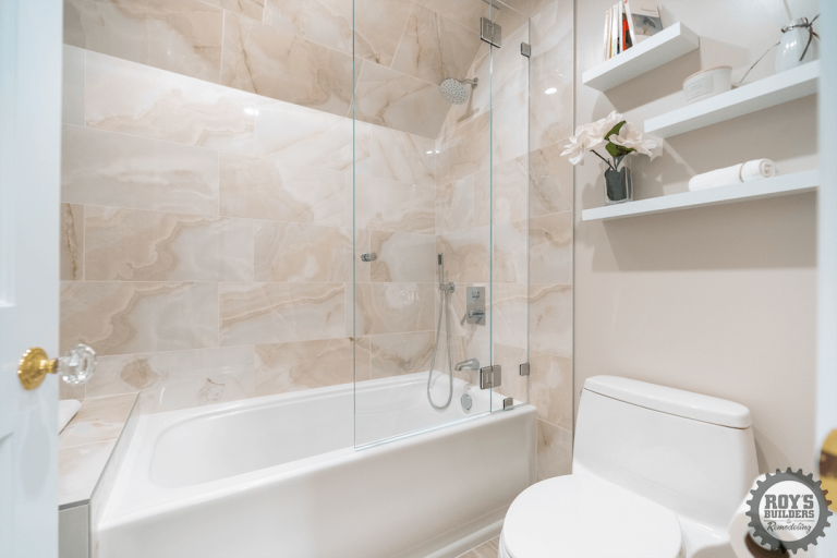 Bathroom remodel by Roy's Builders & Remodeling