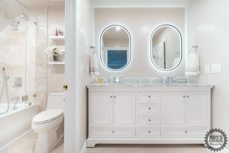 Bathroom remodel by Roy's Builders & Remodeling