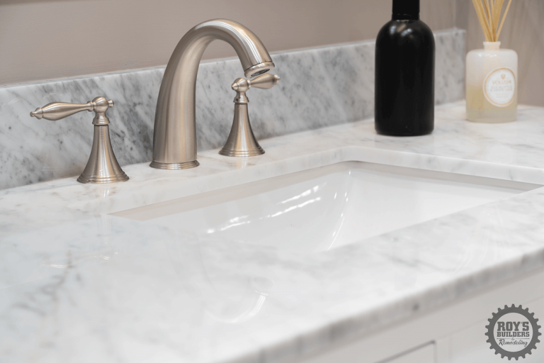 Bathroom remodel by Roy's Builders & Remodeling