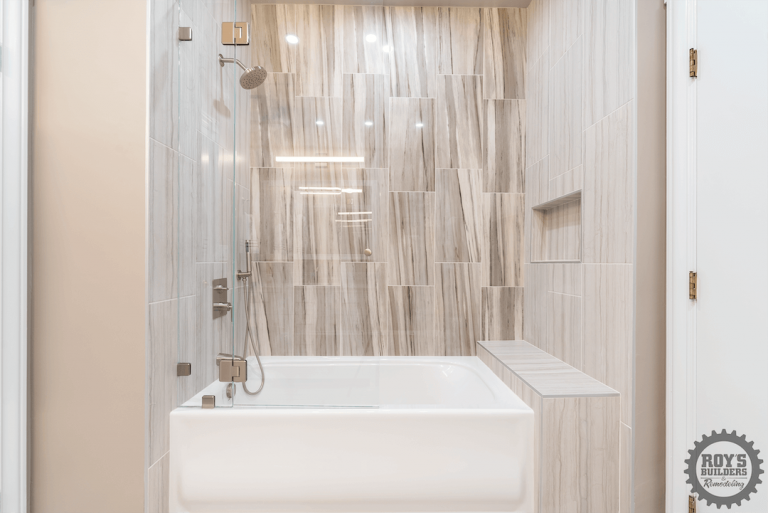 Bathroom remodel by Roy's Builders & Remodeling