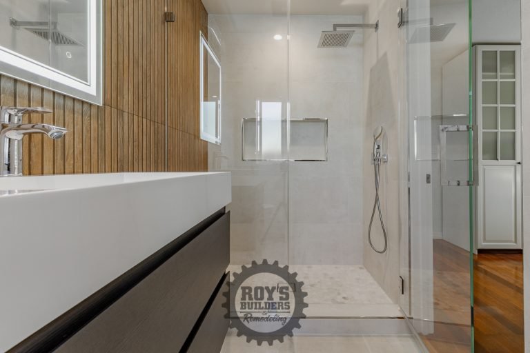 Bathroom remodel by Roy's Builders & Remodeling