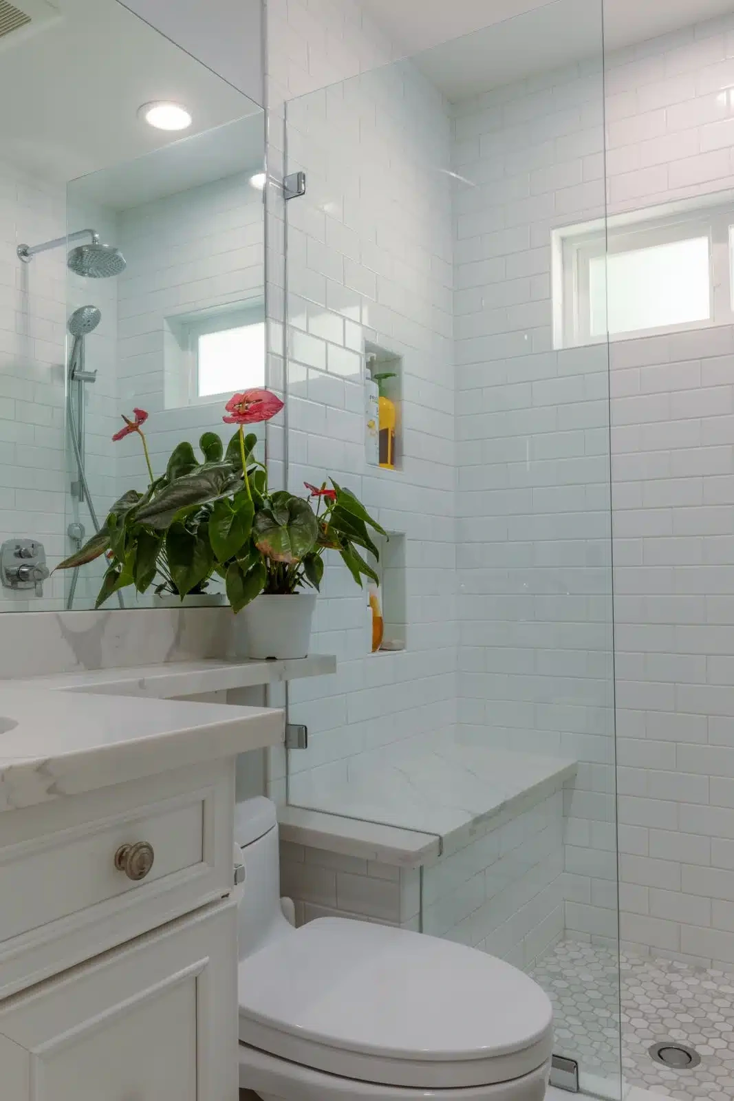Shower bench remodel by Roy's Builders and Remodeling