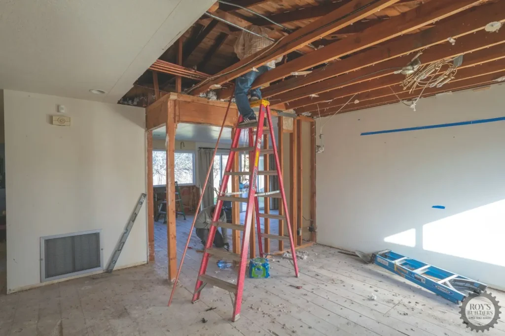 Ceiling Framing & Electrical Work- Roy's Builders