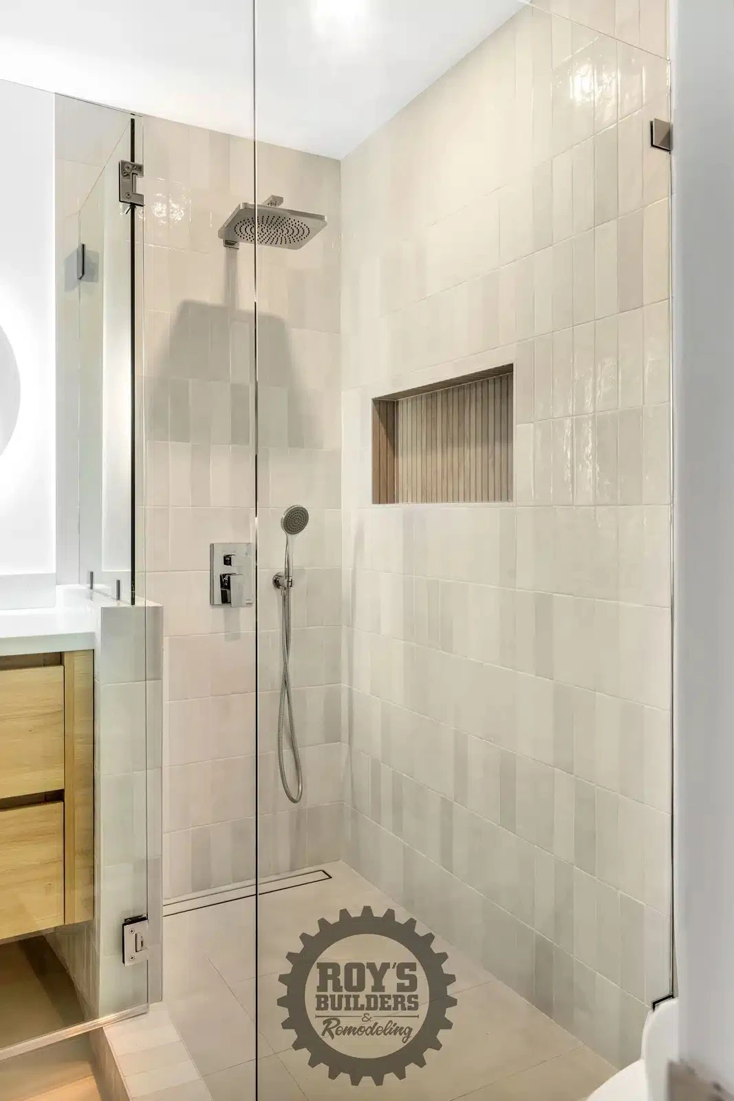 Contemporary Bathroom Remodel- Roy's Builders