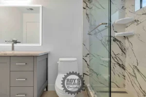 Contemporary Bathroom Remodel- Roy's Builders