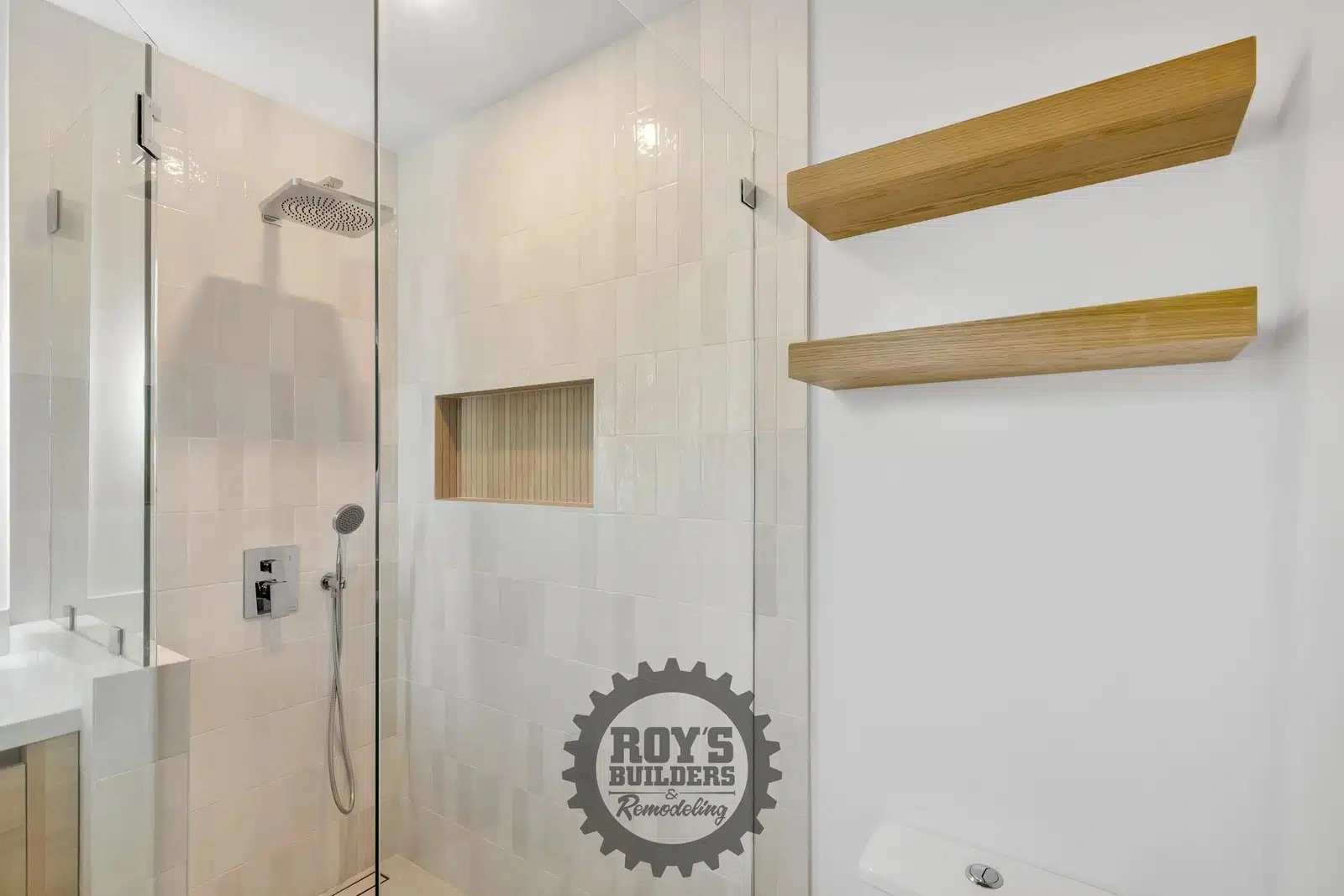 Contemporary Shower Update- Roy's Builders
