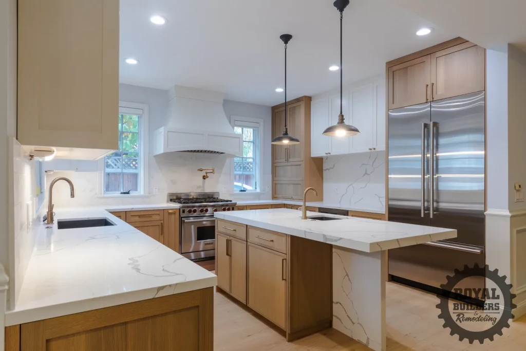 Elegant Kitchen Remodel with Marble Countertops- Roy's Builders