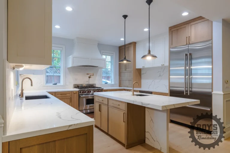 Elegant Kitchen Renovation with Wood and Marble