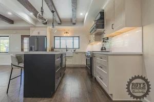 Elegant Kitchen-Two-Tone Cabinets- Roy's Builders