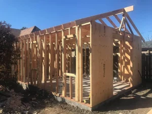 In-Progress Room Addition Framing- Roy's Builders