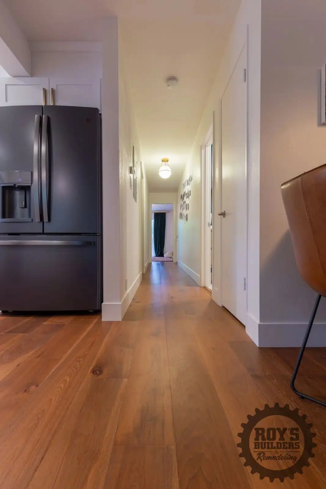 Stylish Hallway and Kitchen Area in San Jose- Roy's Builders