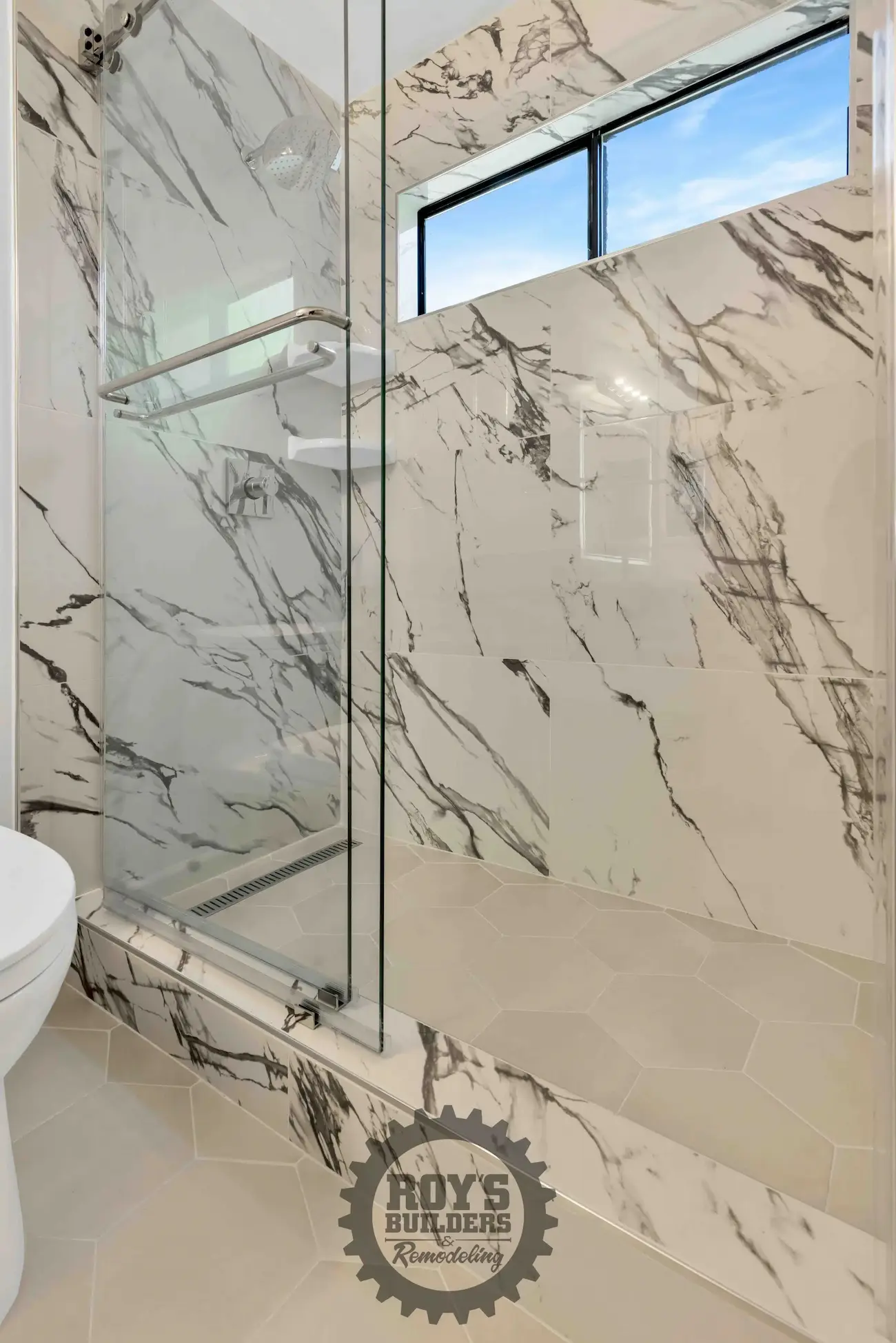Stylish Shower Remodel- Roy's Builders