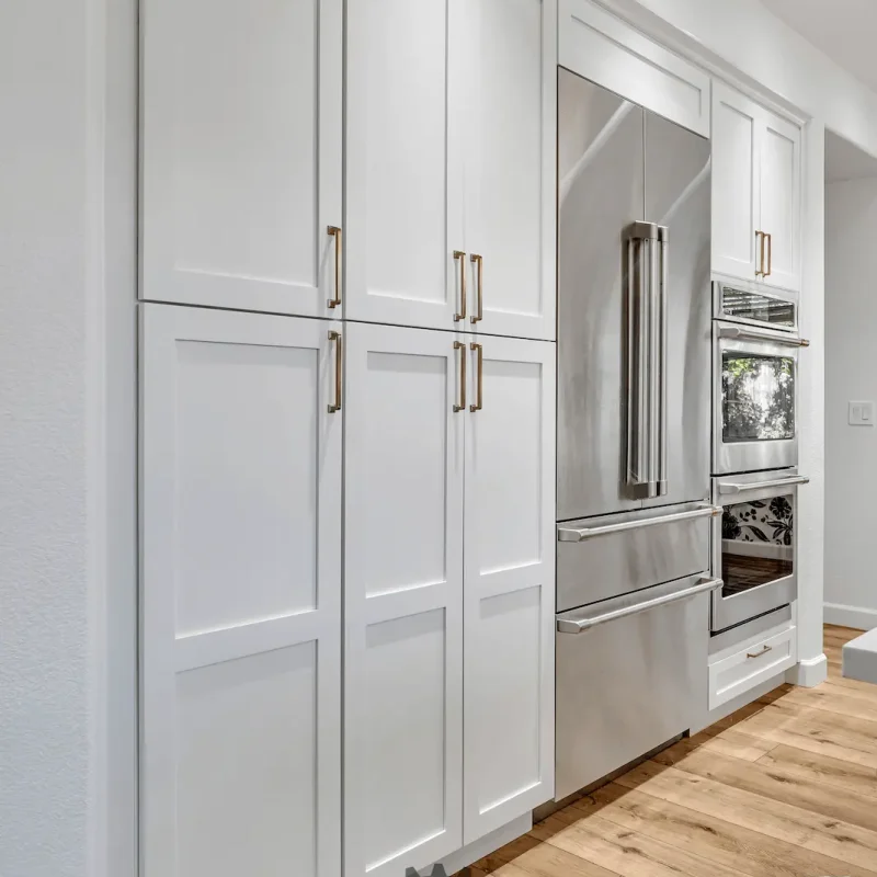 Built-in fridge and ovens