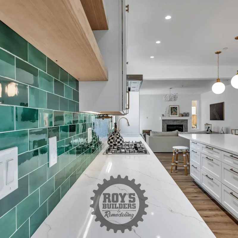 Bright kitchen with white cabinets